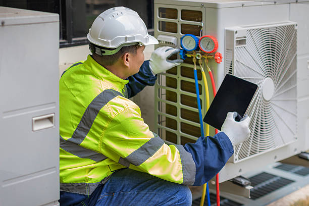 Professional Air Conditioning Repair technician working in Mount Gilead, OH